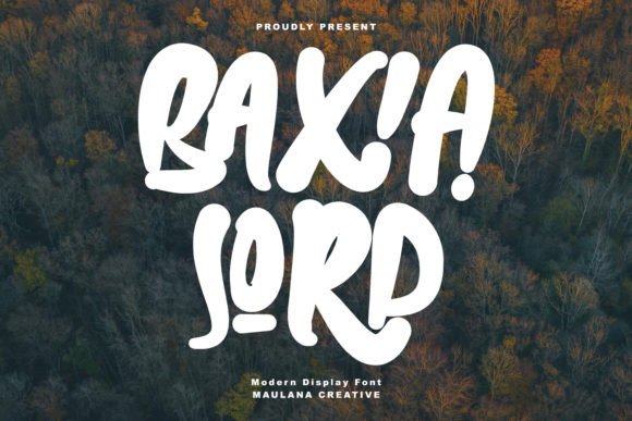 Baxia Jord: The Modern Display Font for Bold Brand Identity