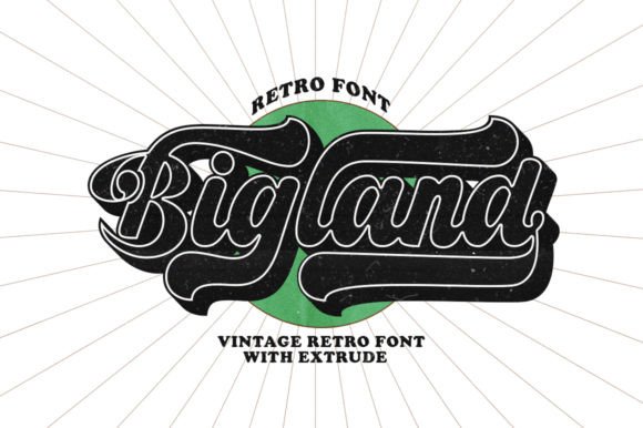 Bigland Retro: The Urban Display Font That Brings Character to Branding