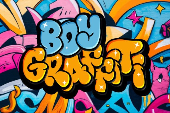 Boy Graffiti Font for Bold Web Design