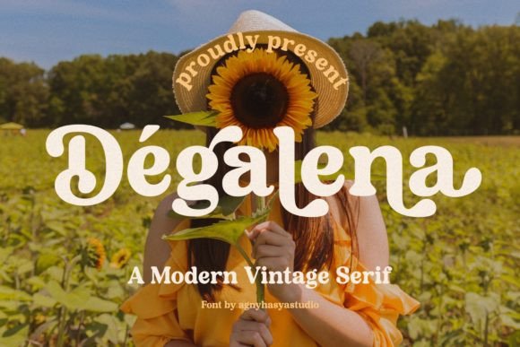 Bringing Retro Charm to Your Shop with Degalena Typeface