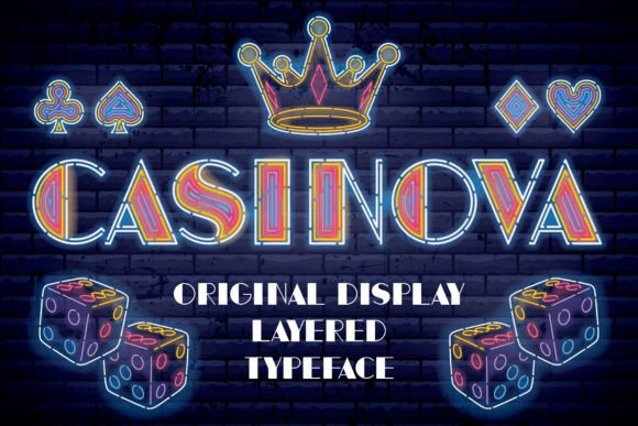 Casinova: The Vintage Display Font That Makes Campaigns Pop