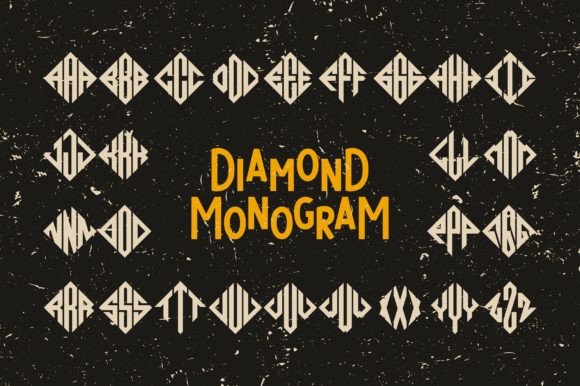 Diamond Monogram: The Display Font That Elevates Campaign Headlines