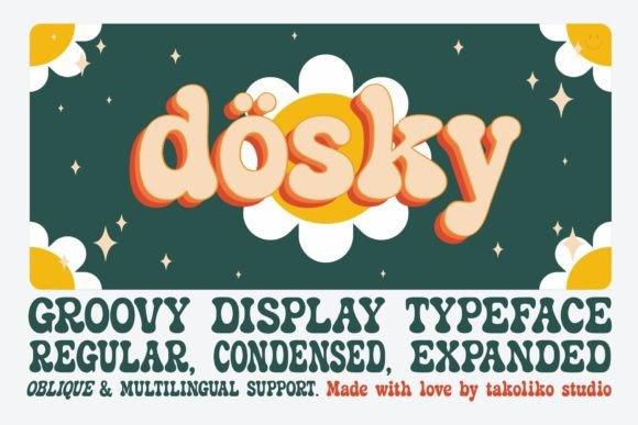 Dosky: The Retro Display Font for Handmade Brands