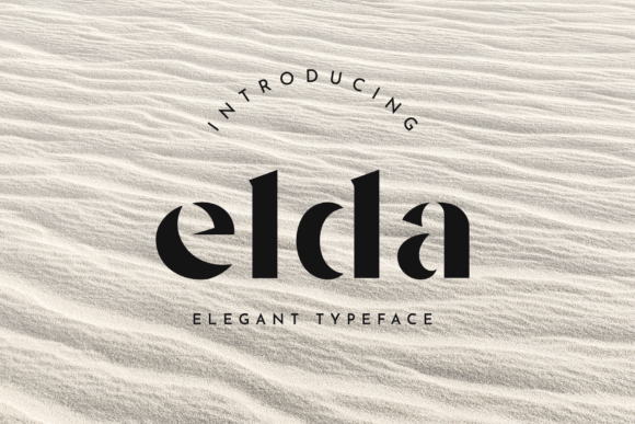 Elda: The Luxury Stencil Typeface for High-Impact Campaigns