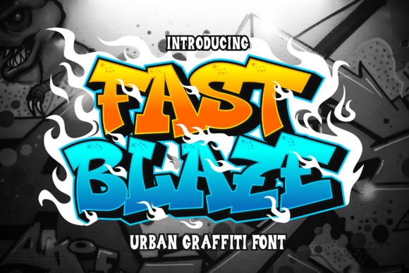 Fast Blaze: The Urban Graffiti Typeface for Bold Craft Projects