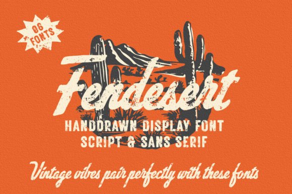 Fendesert: The Vintage Font Duo for Authentic Brand Identity