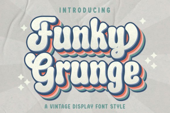 Funky Grunge Font for Editorial Design
