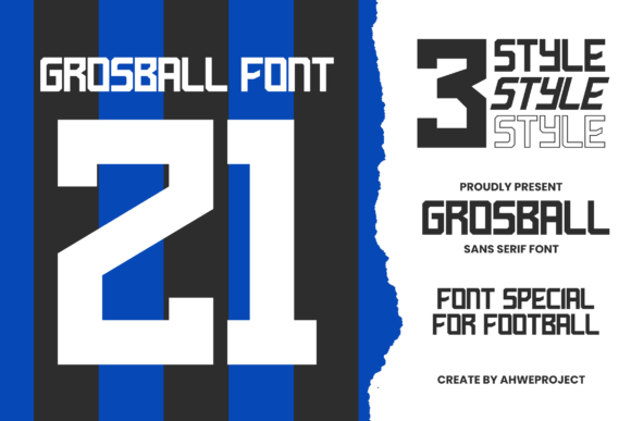 Grosball: The Perfect Display Font for Sports-Themed Editorial Design