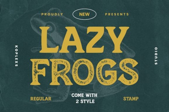 Lazy Frogs: A Quirky Display Font for Modern Editorial Design