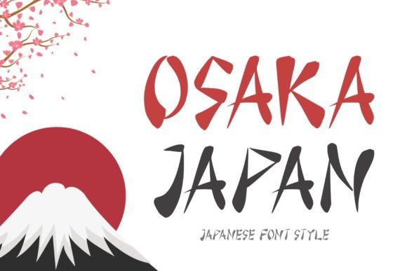 Osaka Japan: The Elegant Display Font for Handmade Creators