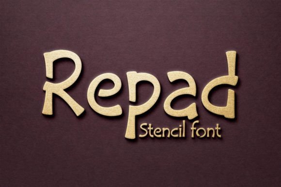 Repad Stencil: A Quirky Display Typeface for Bold Web Design