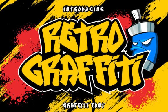 Retro Graffiti: A Bold Font for Modern Branding