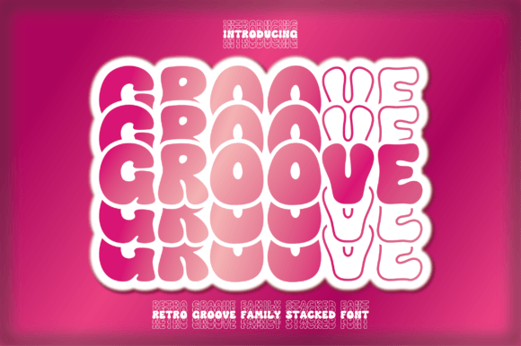 Retro Groove Stacked: A Timeless Display Font for Modern Design