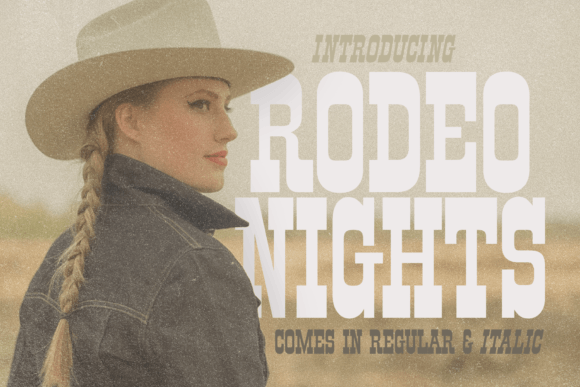 Rodeo Nights: The Perfect Display Font for Handmade Shop Branding