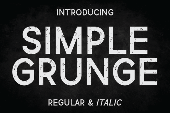 Simple Grunge: The Perfect Display Font for Handmade Brands
