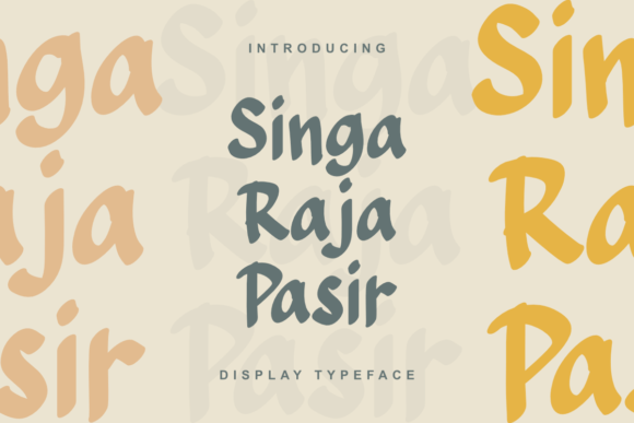 Singa Raja Pasir for Web Design: A Desert-Inspired Display Font