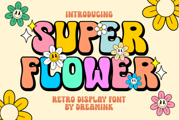 Super Flower: A Retro Font That Elevates Your Campaigns