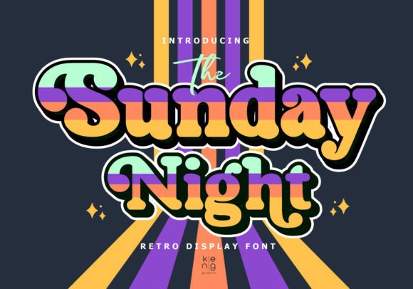 The Sunday Night: A Retro Display Typeface for Modern Editorial Design