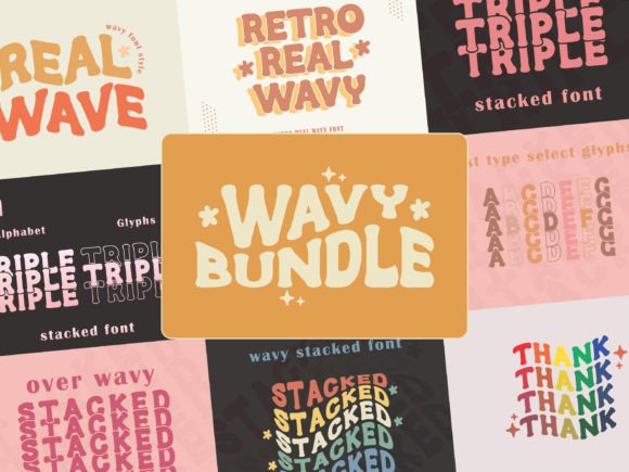 Wavy Stacked: A Stylish Font for Small Business Branding