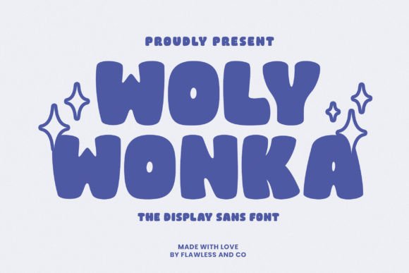 Woly Wonka: A Whimsical Display Font for Editorial Design